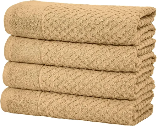 Miniatura 37 de Great Bay Home - Toallas de mano 100% algodón blanco, 6 toallas de baño suaves para manos, altamente absorbentes y de secado rápido, colección