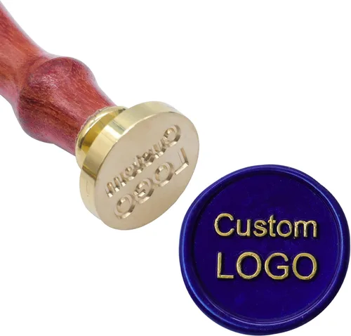 Miniatura 11 de SWANGSA Kit de sellos de cera personalizados de 4 piezas, sello de cera de sellado personalizado con imagen/logotipo personalizado