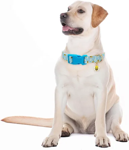 Miniatura 5 de Collares para perros con hebilla ajustable para lindas, hembras, hembras, hembras, machos, collar especial suave y elegante para perros con diseño