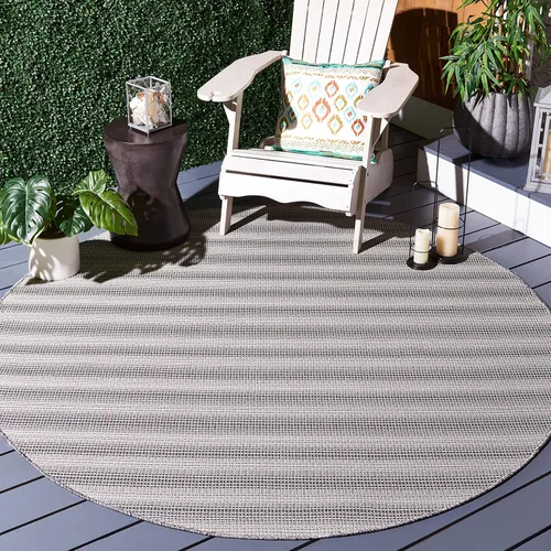 Miniatura 13 de SAFAVIEH Hampton Collection - Alfombra lavable para exteriores de 2 x 9 pies, color marfil y gris, no desprende pelusa y fácil de limpiar, ideal