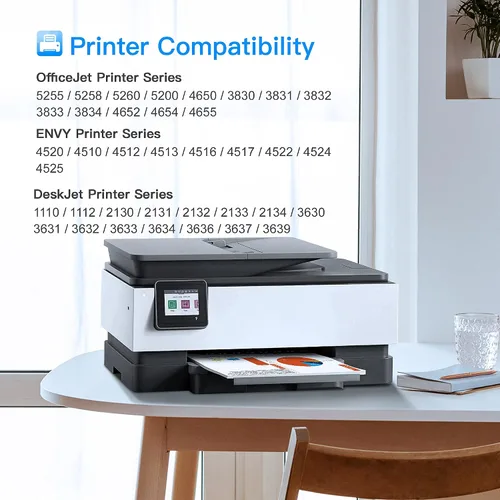 Miniatura 2 de LxTek Paquete combinado de cartuchos de tinta 63XL remanufacturados de repuesto para HP 63 63XL para usar para HP Officejet 5255 5258 5260 3830 Envy