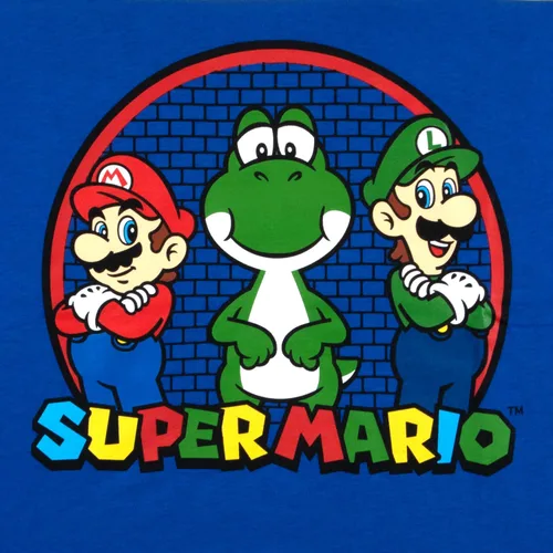 Miniatura 5 de Nintendo Super Mario Bros Mario & Luigi - Juego de 2 camisetas de manga larga para niños