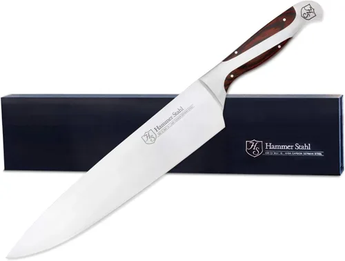 Miniatura 7 de Hammer Stahl Cuchillo de chef de 6 pulgadas, acero forjado alemán de alto carbono, cuchillo de cocina profesional, mango ergonómico de madera