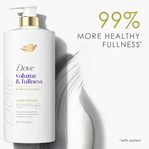 Miniatura 10 de Dove Acondicionador Volumen y Plenitud para Cabello Fino y Delgado con Tecnología de Cuidado de Bio-Proteína y Biotina 800 ml