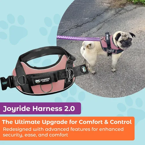 Miniatura 2 de Joyride Harness 2.0 - El arnés original para perro con anilla lateral sin tirones - Sin estrangulamiento, a prueba de escapes, reflectante, 3 clips