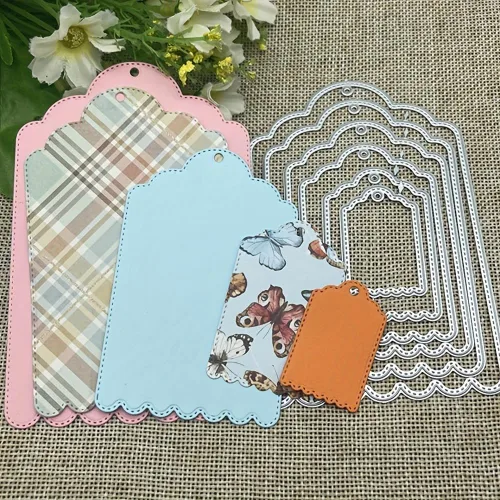 Lapoo Troquel de corte para álbumes de recortes, marcos de fondos 3D, troqueles de corte para manualidades, manualidades, decoración de fiesta