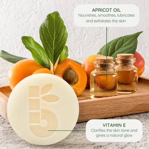 Miniatura 2 de Bambaw Jabón de afeitar para mujer 2.8 onzas Jabón de afeitar de aceite de albaricoque y vitamina E Barra de afeitar para todo
