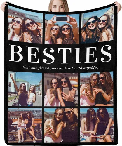 Miniatura 18 de Manta personalizada con foto y texto, mantas personalizadas con 20 fotos, manta personalizada usando mis propias imágenes, regalos conmemorativos 20