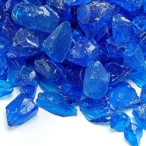 Miniatura 29 de (5 libras de mezcla de cobalto y azul de primera calidad, para interiores y exteriores, vidrio de fuego triturado para interiores y exteriores