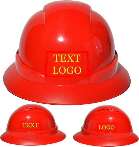 Miniatura 38 de Casco de seguridad personalizado para construcción Casco de trabajo de seguridad con suspensión de trinquete ajustable de ala completa con carcasa