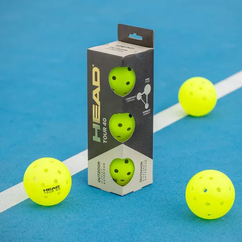Miniatura 3 de HEAD Tour 40 bolas de pickleball - Caja (3 bolas)