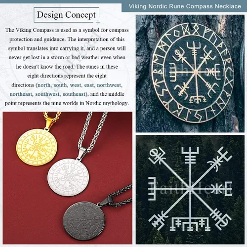 Miniatura 4 de FaithHeart - Collar con talismán escandinavo vikingo de martillo de Thor joya original clásica de hombre de acero inoxidable amuleto colgante