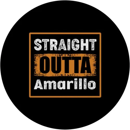 Miniatura 3 de Straight Outta Amarillo Texas USA Retro Distressed Vintage PopSockets Adhesive PopGrip