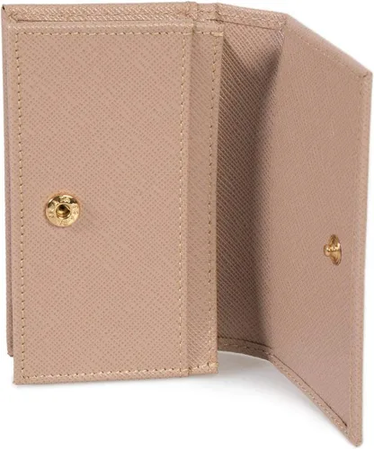 Miniatura 2 de Prada Cartera pequeña de piel Saffiano beige para mujer 1MC122, Beige, Cartera con tarjetero