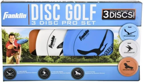 Miniatura 3 de Franklin Sports Juego de discos de golf de disco - Juego de inicio de equipo de golf de disco