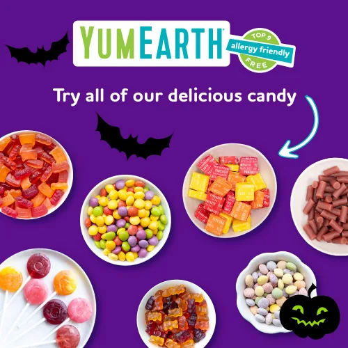 Miniatura 7 de YumEarth Frutas orgánicas de gomitas de Halloween, paquetes de bocadillos de dulces frutales, aperitivos sin gluten para niños, aptos