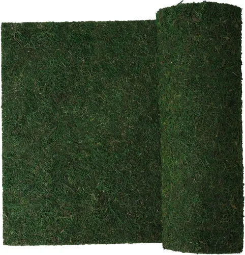 Miniatura 2 de Camino de mesa de musgo seco Byher para decoración de jardín de fiesta, verde oscuro (92 x 30 cm (36" x 12"))