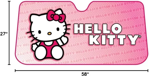 Miniatura 3 de 003681R01 Parasol para parabrisas “Hello Kitty” estilo acordeón Plasticolor