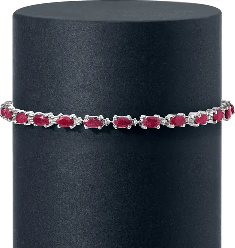 Miniatura 3 de Ross-Simons 840 ct tw Ruby Bracelet With Diamond Accents in Sterling Silver