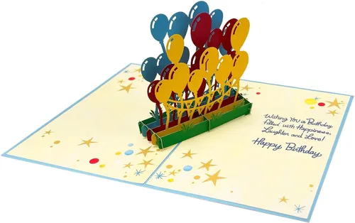 Miniatura 13 de Designer Pop!, Tarjeta de felicitación desplegable de cumpleaños – Diseño floral con tarjeta 3D de lirio de cala para amigos, familia y personas