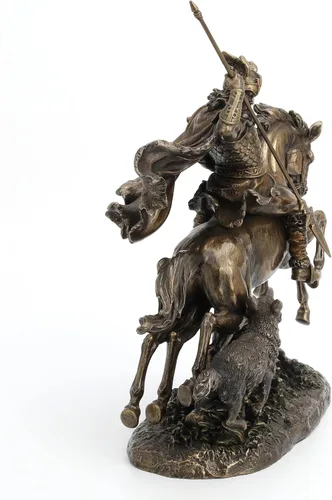 Miniatura 7 de Veronese Design Odin Riding Sleipnir Escultura seguida por el lobo
