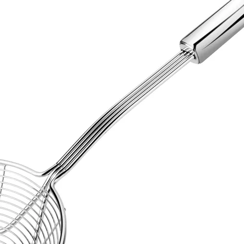 Miniatura 4 de Colador Skimmer, colador de araña de acero inoxidable, cucharón para pasta, espaguetis, fideos y freír en la cocina, cuenco de 6 pulgadas