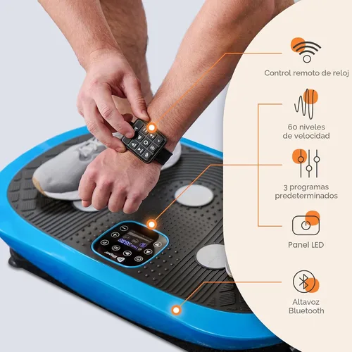 Miniatura 5 de Lifepro 4D Vibration Plate Exercise Machine — Triple Motor, 7 Presets, 60 Speeds Rumblex Plus/Pro Vibrating Platform with Wrist Remote — Whole Body