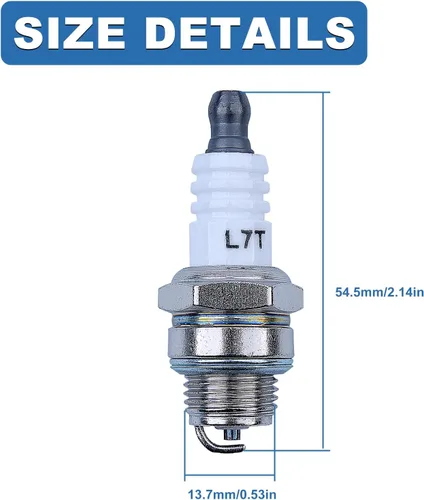 Miniatura 4 de Bujías de 2 tiempos, fáciles de instalar para piezas de motosierra Stihl NGK, bujías de repuesto automotrices compatibles con NGK BPMR7A 4626 Bosch