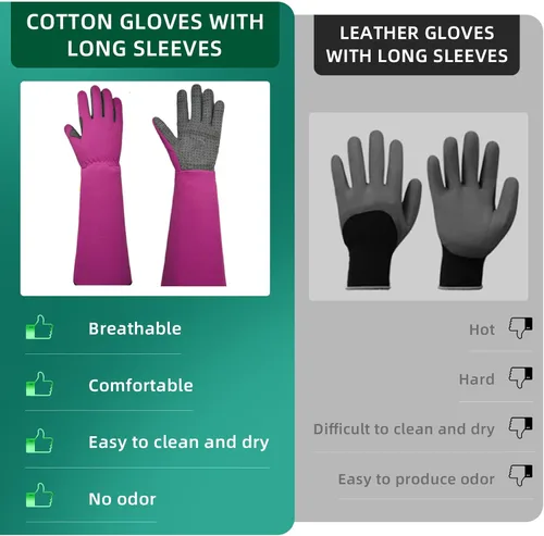Miniatura 4 de Guantes 3 en 1 para jardinería, agricultura y limpieza, a prueba de puñaladas, antideslizantes, resistentes al desgaste, cómodos, transpirables