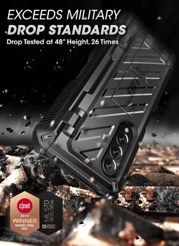 Miniatura 2 de SUPCASE Unicorn Beetle Pro Series - Funda para Samsung Galaxy Z Fold 3 5G (2021), carcasa resistente de doble capa de cuerpo completo con protector