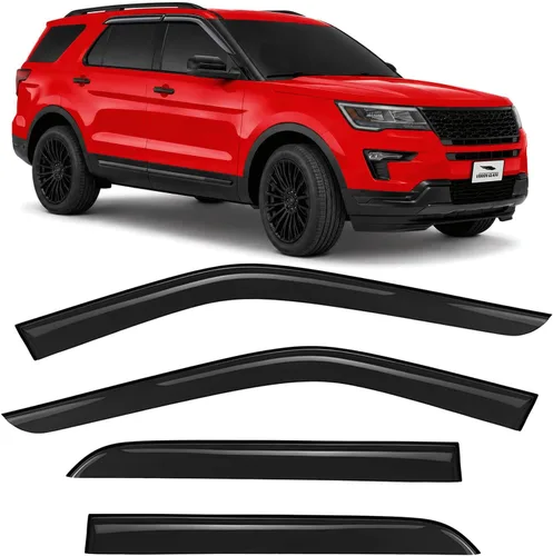 Miniatura 9 de Voron Glass Protectores de lluvia extra duraderos con cinta adhesiva para Toyota Corolla 2014-2019 Sedán, deflectores de ventana, viseras de ventana