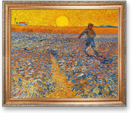 Miniatura 175 de A&T ARTWORK Noche estrellada sobre el Ródano de Vincent Van Gogh. Tamaño del marco: 36 x 30 pulgadas, tamaño de la imagen: 30 x 24 pulgadas