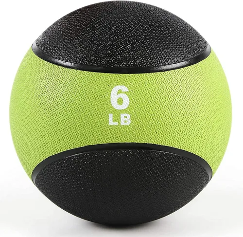 Miniatura 10 de RitFit Weighted Medicine Ball - Non-Slip Rubber Shell & Dual Texture Grip - Workout Exercise Ball for Core Strength, Balance Training, Coordination