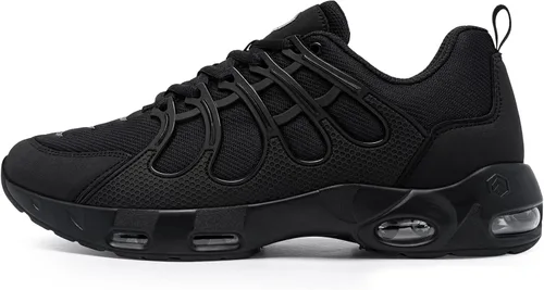 Miniatura 3 de LARNMERN Zapatos de trabajo antideslizantes para hombre, antideslizantes, antideslizantes, con amortiguación de aire, zapatos para restaurante