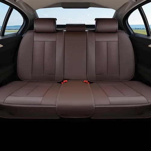 Miniatura 49 de Coverado Juego completo de fundas de asiento de automóvil, fundas de asiento negras para asientos delanteros y traseros de automóvil, protector