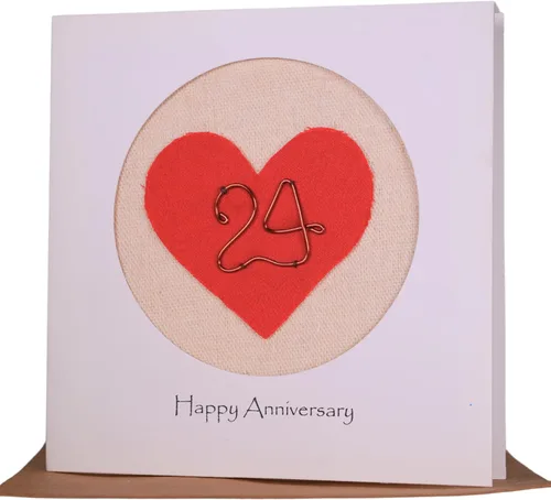 Miniatura 8 de Camellia Bees Tarjeta de aniversario de boda del primer año para ella él, tarjeta de aniversario hecha a mano para esposa, marido, pareja (1st)