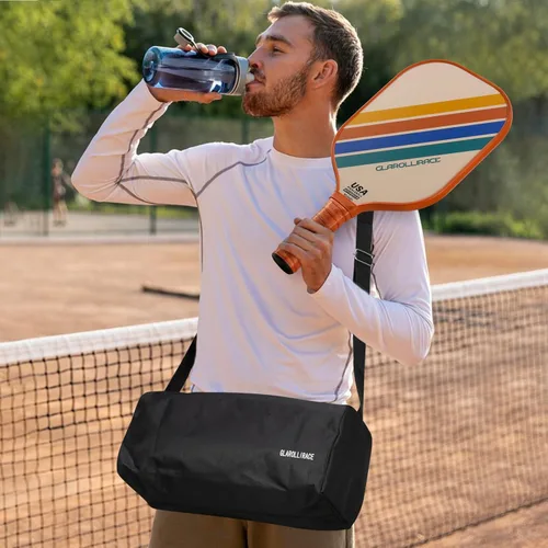 Miniatura 6 de Juego de 2 palas de pickleball 4 raquetas de pickleball, juego de pickleball aprobado por USAPA, superficie de fibra de vidrio fibra de carbono