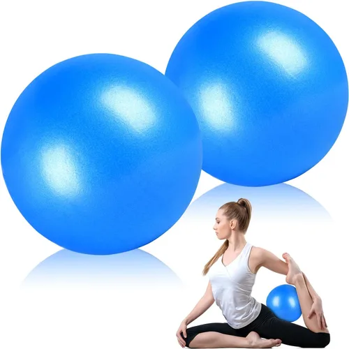Miniatura 13 de Pelota de pilates de 9 pulgadas, pelota de ejercicio pequeña, pelota de entrenamiento para barra, pilates, yoga, estabilidad, entrenamiento