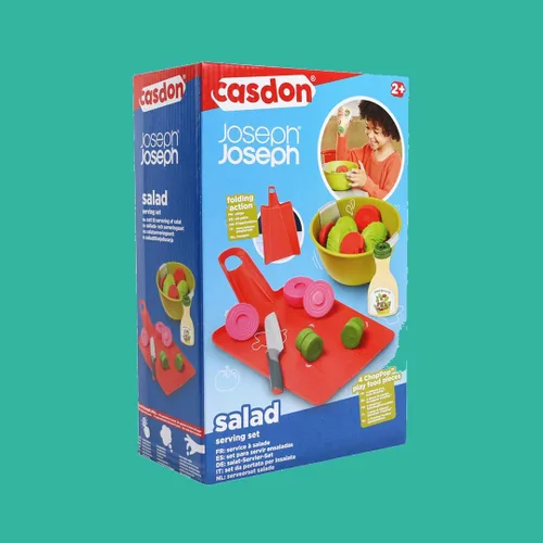 Miniatura 8 de Casdon Joseph Joseph Toys Chop2Pot - Juego de cocina súper seguro para niños con tabla de cortar plegable y comida de juego para picar - Para niños