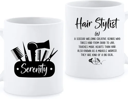 Miniatura 12 de Taza de peluquería, taza de café para peluquería, taza de café personalizada para estilista, taza con nombre personalizado Becomes A Hairstylist