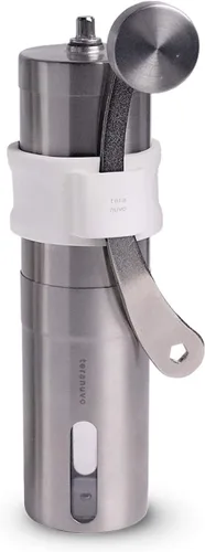 Miniatura 7 de Teranuvo Molinillo de café manual – 18 ajustes ajustables, desde curso extra hasta molienda ultrafina, molino de fresas de cerámica cónica de alta