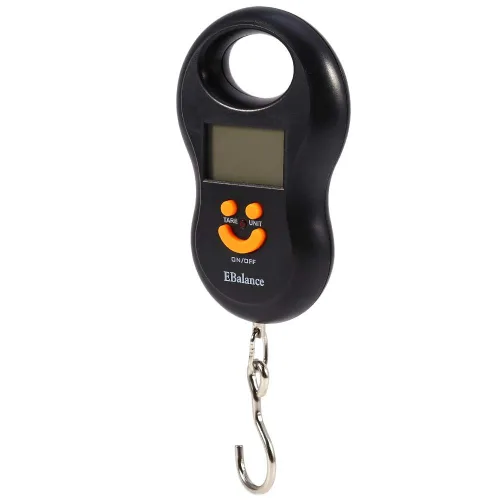 Miniatura 9 de Báscula de equipaje colgante, portátil de 110.2 lbs0.35 oz LCD digital colgante peso electrónico para equipaje de cocina postal