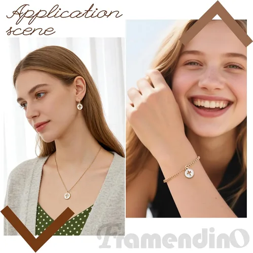 Miniatura 7 de Framendino, Paquete de 100 Dijes de Cruz de Esmalte y Colgantes de Cruz Hueca para Hacer Pulseras, Collares y Joyas de Bricolaje