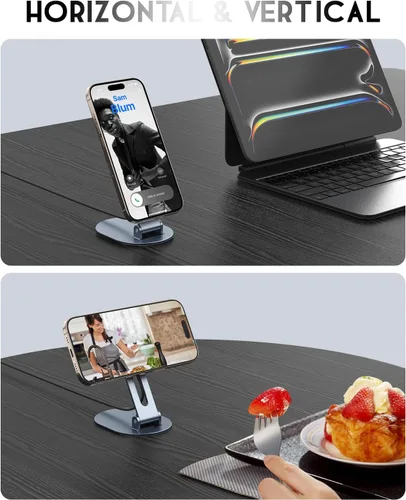 Miniatura 4 de Soporte de cargador inalámbrico magnético para cargador Mag-Safe, soporte de carga inalámbrico plegable hecho para iPhone 17/17 Pro