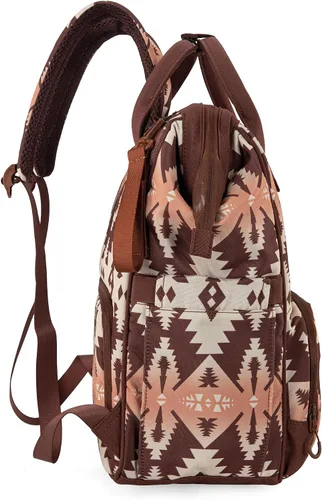 Miniatura 5 de Wrangler - Mochila Azteca Organizada, Mochila de Día, Bolsa de Viaje para Bebé con Correa para Silla de Paseo y Bolsillos Laterales para Botellas