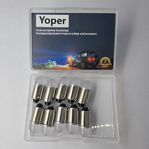 Miniatura 8 de Yoper BA9S 53 57 1895 64111 Bombilla LED para Coche 12V Verde Color verde