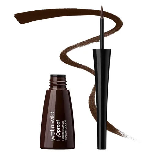 Wet n Wild H2O Proof Delineador Líquido de Ojos, Impermeable y a Prueba de Manchas, Definición de Larga Duración, Aplicador de Cepillo Preciso,
