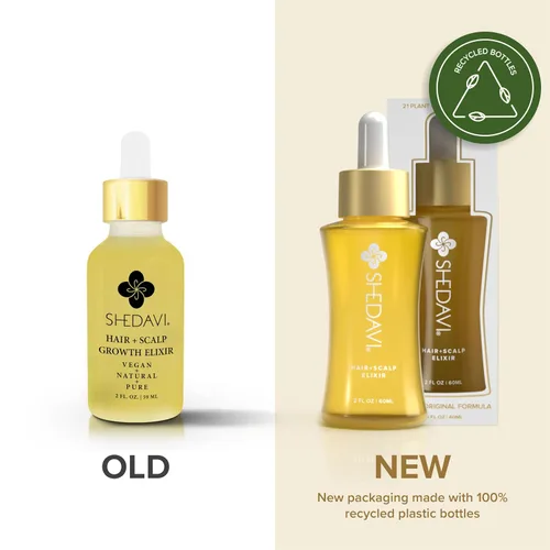 Miniatura 8 de Shedavi Sérum icónico vegano para el cabello con botánicos - Tratamiento de crecimiento para mujeres y hombres, cabello seco y dañado y cuero