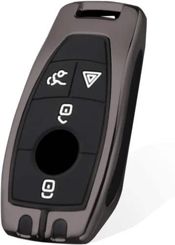Funda de Silicona Suave Premium para Llavero de Mercedes Benz de 3/4 Botones, Llavero de Servicio Pesado con Estuche Protector Compatible con