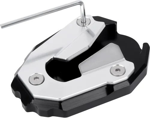 Almohadilla de extensión para soporte de motocicleta, placa de soporte lateral de repuesto para Tiger 900 Tiger 900GT 2020-2025 Tiger 900 Plateado